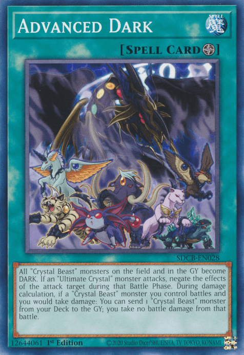 1st Edition, Common, Field Spell, Spell, Structure Deck: Legend of the Crystal Beasts Advanced Dark [SDCB-EN028] Common - Trading Card World