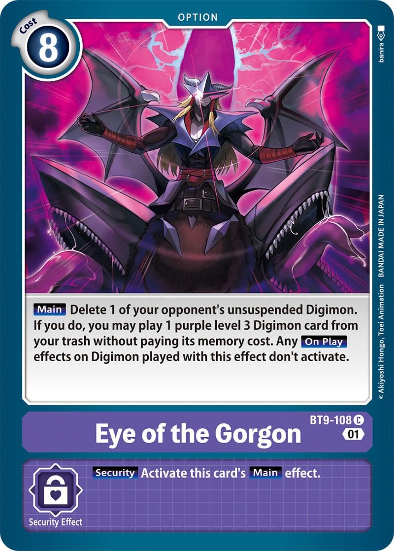 BT9-108, Common, Option, Purple, X Record Eye of the Gorgon [BT9-108] [X Record] - Trading Card World