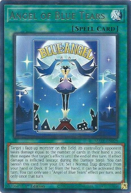 1st Edition, Maze of Memories, Normal Spell, Rare, Spell Angel of Blue Tears [MAZE-EN029] Rare - Trading Card World