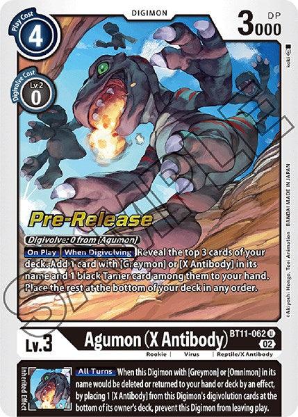 Black, BT11-062, Digimon, Dimensional Phase Pre-Release Promos, Reptile/X Antibody, Rookie, Uncommon, Virus Agumon (X Antibody) [BT11-062] [Dimensional Phase Pre-Release Promos] - Trading Card World