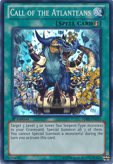 1st Edition, Quick Play Spell, Spell, Structure Deck: Realm of the Sea Emperor, Super Rare Call of the Atlanteans [SDRE-EN023] Super Rare - Trading Card World