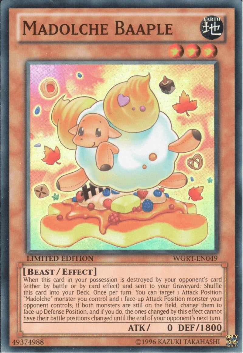 Battle Pack 2: War of the Giants Reinforcements, Earth, Effect Monster, Limited, Super Rare Madolche Baaple [WGRT-EN049] Super Rare - Trading Card World