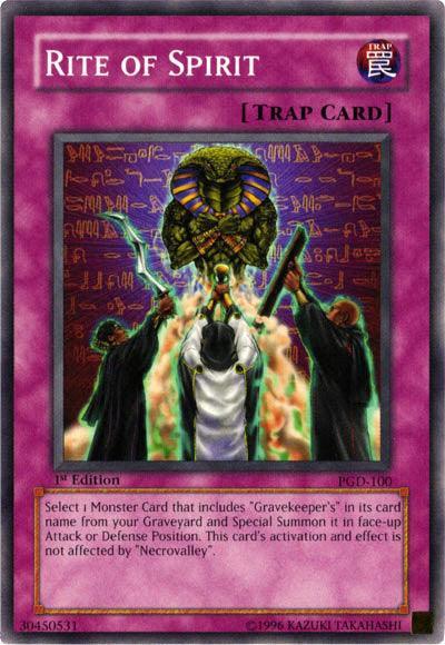 1st Edition, Common, Normal Trap, Pharaonic Guardian, Trap, Unlimited Rite of Spirit [PGD-100] Common - Trading Card World
