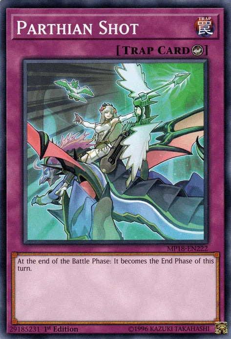 1st Edition, 2018 Mega-Tins Mega Pack, Common, Counter Trap, Trap Parthian Shot [MP18-EN222] Common - Trading Card World
