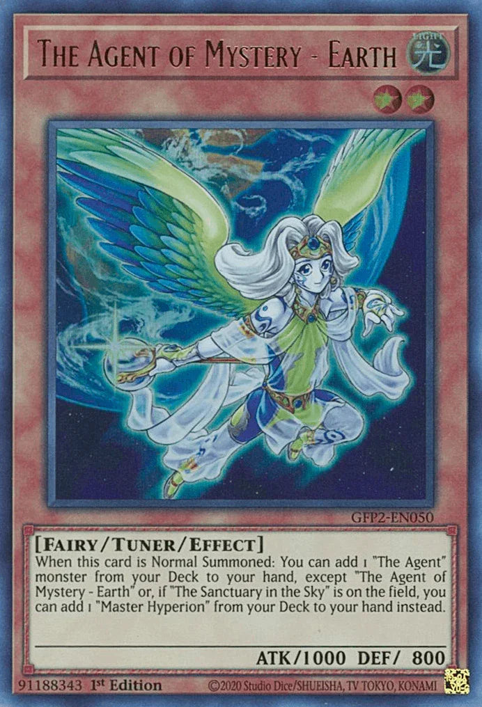 1st Edition, Effect Monster, Fairy, Ghosts From the Past: The 2nd Haunting, Light, Ultra Rare The Agent of Mystery - Earth [GFP2-EN050] Ultra Rare - Trading Card World