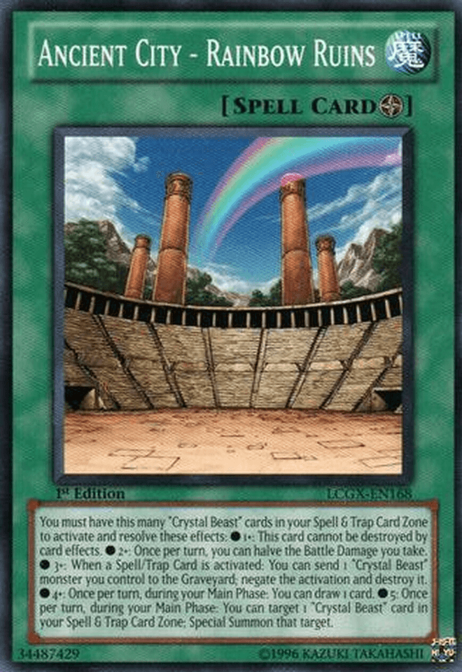 1st Edition, Common, Field Spell, Legendary Collection 2, Spell, Unlimited Ancient City - Rainbow Ruins [LCGX-EN168] Common - Trading Card World