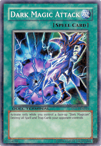 Common, Duel Terminal - Preview, Limited, Normal Spell, Spell Dark Magic Attack [DTP1-EN014] Common - Trading Card World