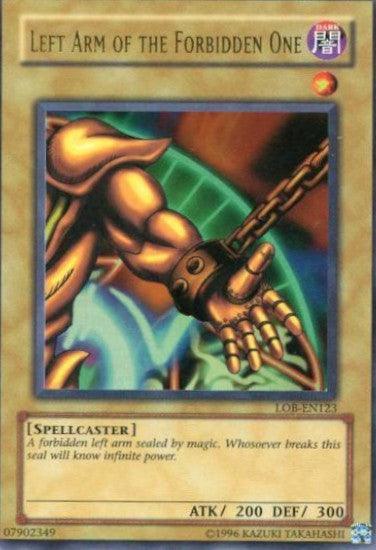 Dark, Normal Monster, Spellcaster, The Legend of Blue Eyes White Dragon, Ultra Rare, Unlimited Left Arm of the Forbidden One [LOB-EN123] Ultra Rare - Trading Card World