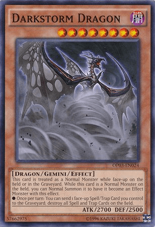 Common, Dark, Dragon, Gemini/Effect Monster, OTS Tournament Pack 3, Unlimited Darkstorm Dragon [OP03-EN024] Common - Trading Card World