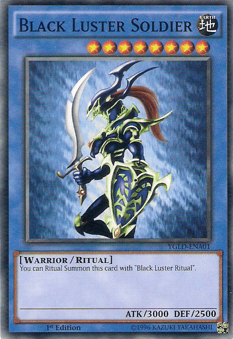1st Edition, Common, Earth, King of Games: Yugi's Legendary Decks, Ritual Monster, Unlimited, Warrior Black Luster Soldier [YGLD-ENA01] Common - Trading Card World