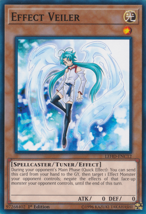 1st Edition, Common, Legendary Hero Decks, Light, Spellcaster, Tuner/Effect Monster Effect Veiler [LEHD-ENC12] Common - Trading Card World