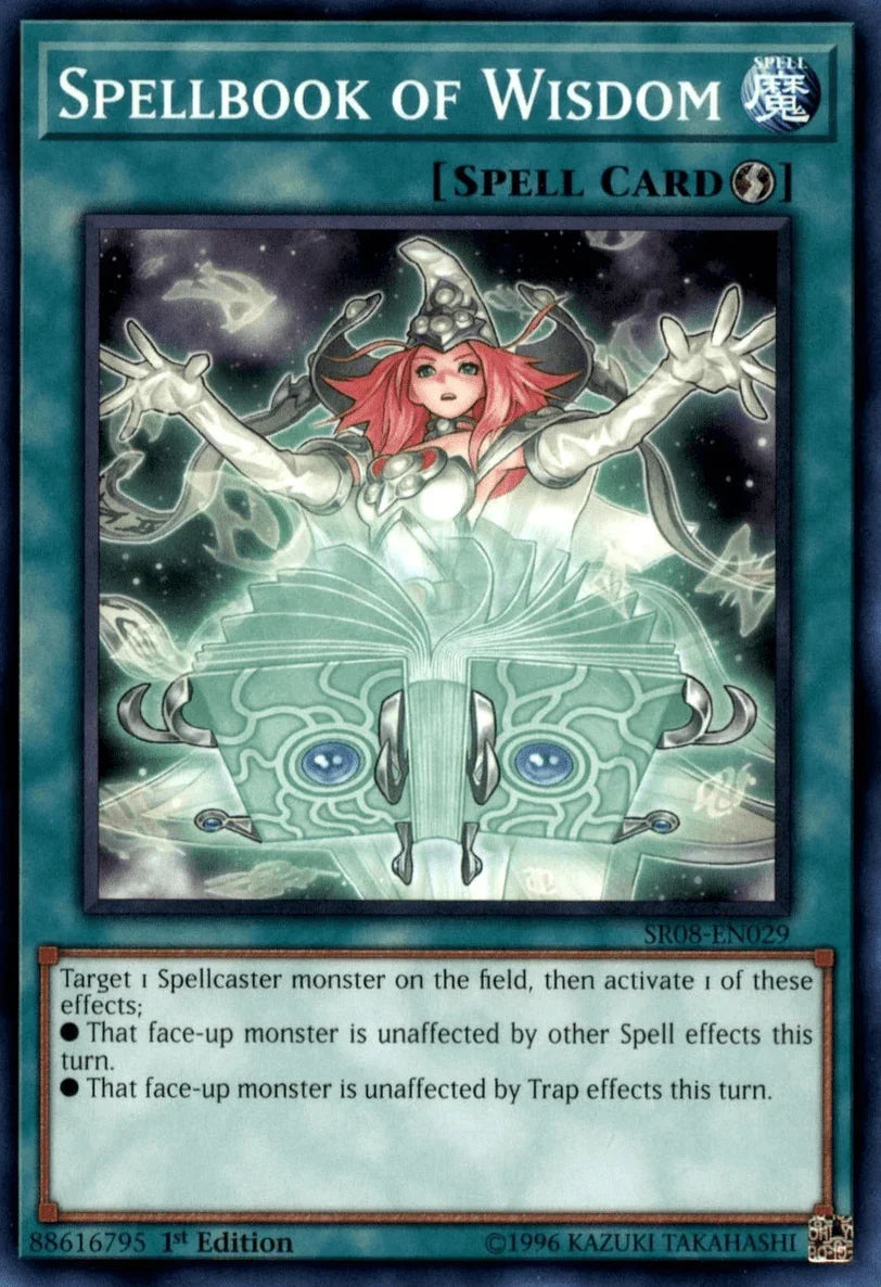 1st Edition, Common, Quick Play Spell, Spell, Structure Deck: Order of the Spellcasters Spellbook of Wisdom [SR08-EN029] Common - Trading Card World
