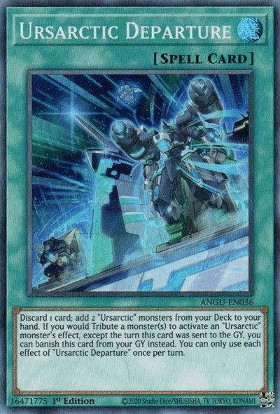 1st Edition, Ancient Guardians, Normal Spell, Spell, Super Rare Ursarctic Departure (Super Rare) [ANGU-EN036] Super Rare - Trading Card World