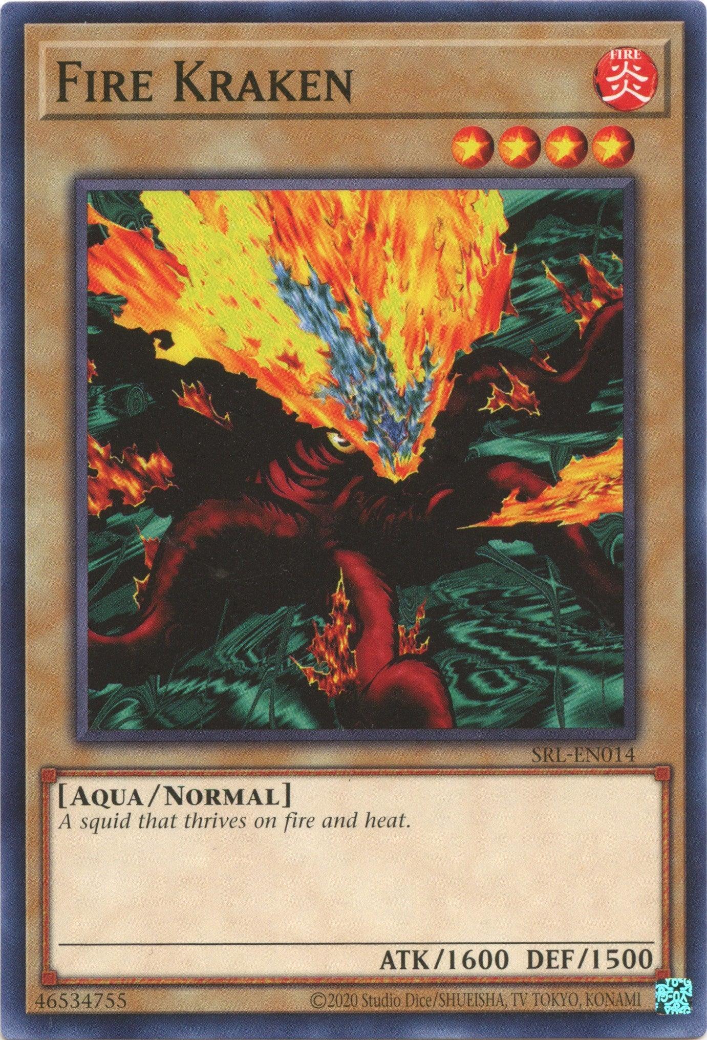 Aqua, Common, Fire, Normal Monster, Spell Ruler (25th Anniversary Edition), Unlimited Fire Kraken (25th Anniversary) [SRL-EN014] Common - Trading Card World