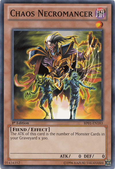 1st Edition, Battle Pack: Epic Dawn, Common, Dark, Effect Monster, Fiend, Unlimited Chaos Necromancer [BP01-EN183] Common - Trading Card World
