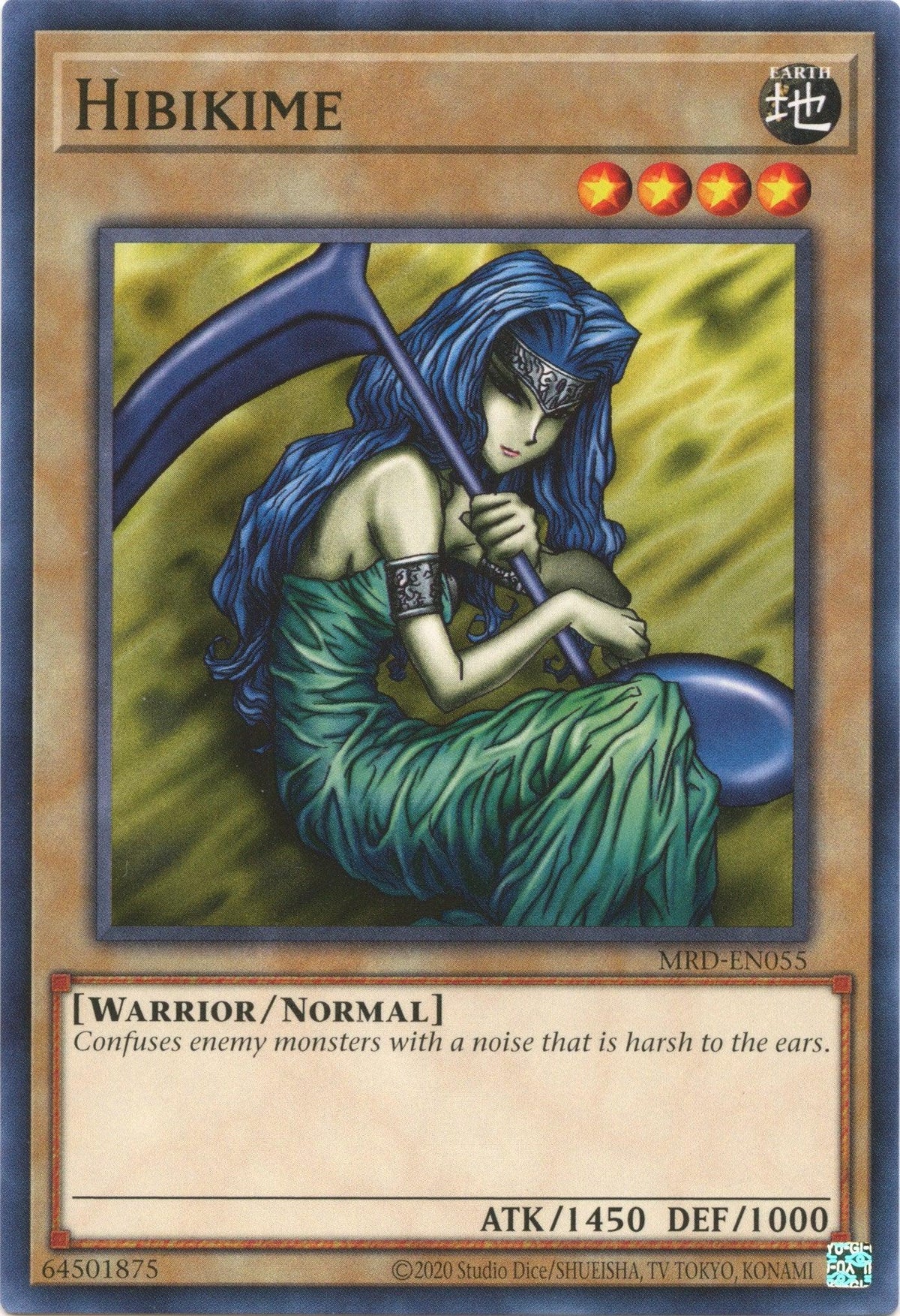 Common, Earth, Metal Raiders (25th Anniversary Edition), Normal Monster, Unlimited, Warrior Hibikime (25th Anniversary) [MRD-EN055] Common - Trading Card World