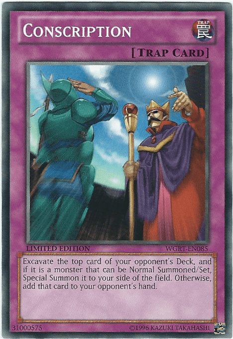 Battle Pack 2: War of the Giants Reinforcements, Common, Limited, Normal Trap, Trap Conscription [WGRT-EN085] Common - Trading Card World