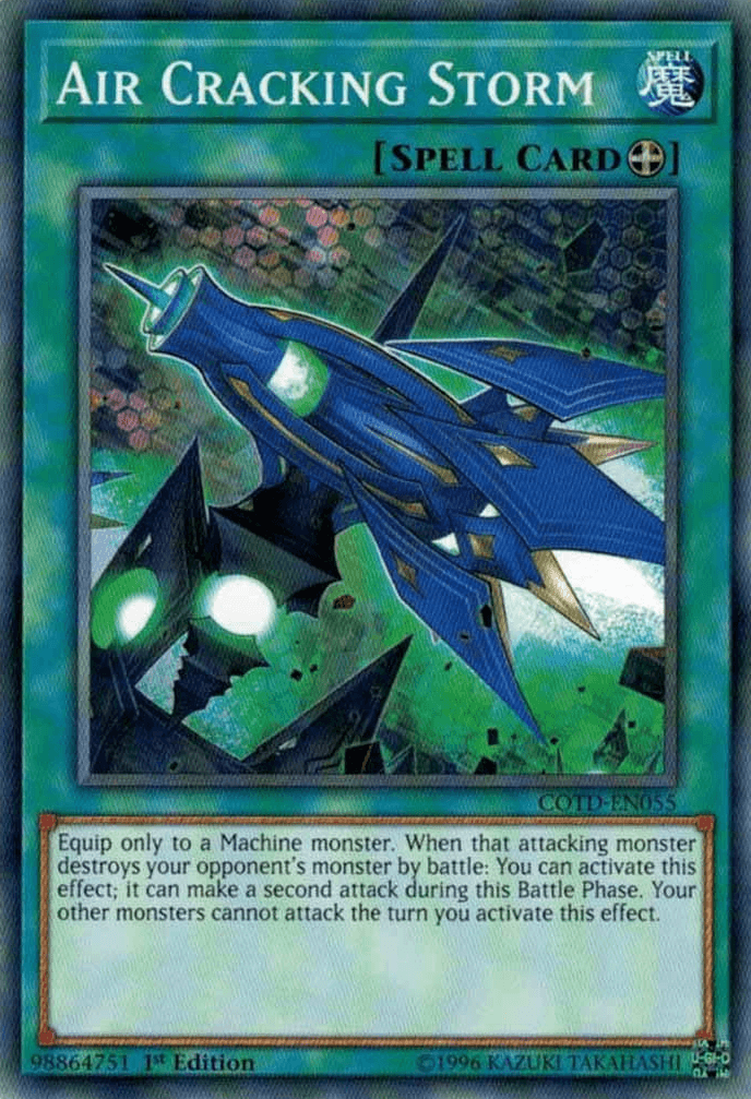 1st Edition, Code of the Duelist, Common, Equip Spell, Spell, Unlimited Air Cracking Storm [COTD-EN055] Common - Trading Card World