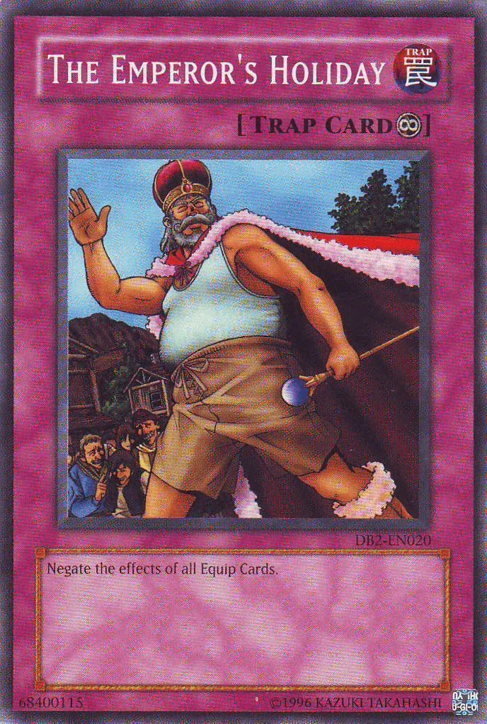 Common, Continuous Trap, Dark Beginning 2, Trap, Unlimited The Emperor's Holiday [DB2-EN020] Common - Trading Card World