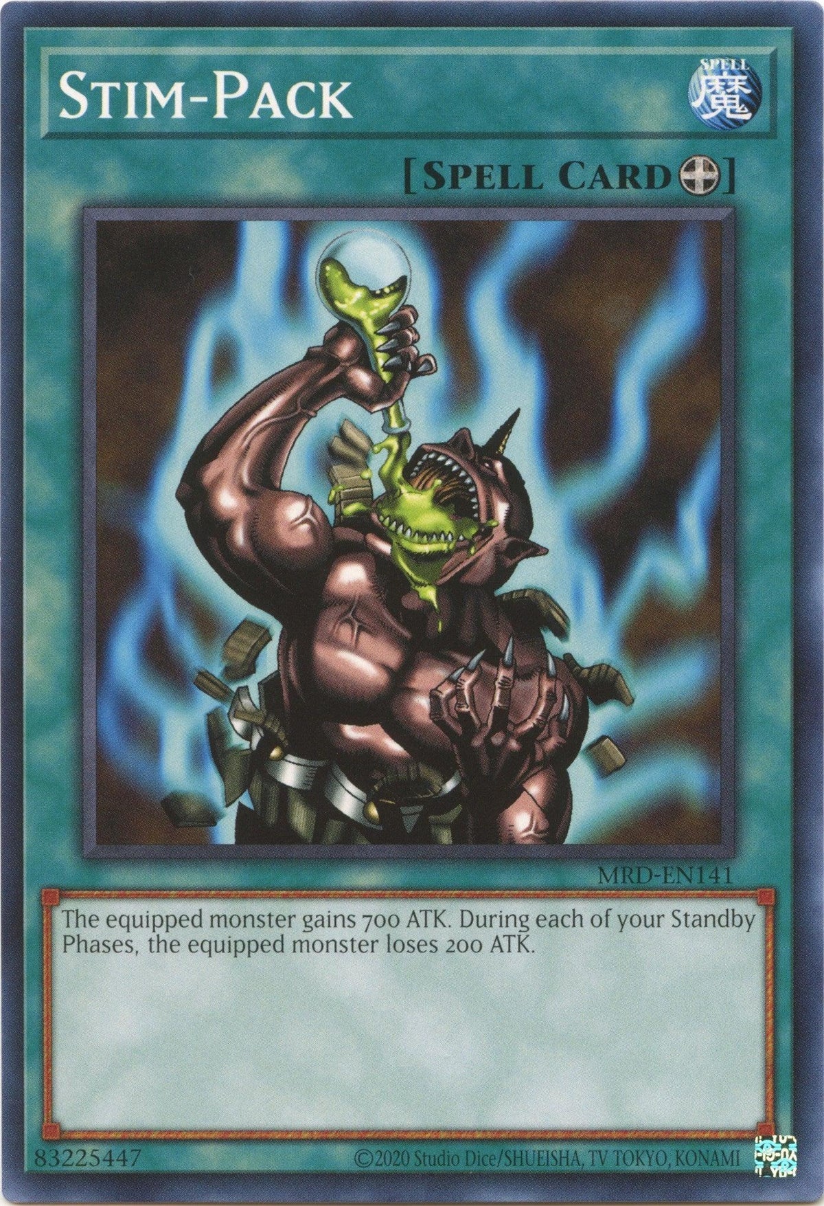 Common, Equip Spell, Metal Raiders (25th Anniversary Edition), Spell, Unlimited Stim-Pack (25th Anniversary) [MRD-EN141] Common - Trading Card World