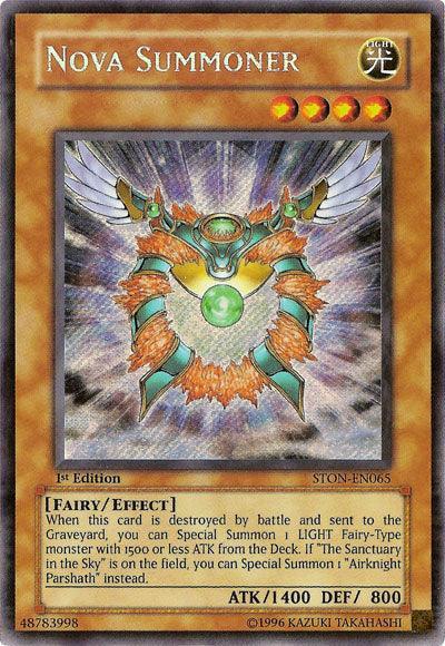 1st Edition, Effect Monster, Fairy, Light, Secret Rare, Strike of Neos, Unlimited Nova Summoner [STON-EN065] Secret Rare - Trading Card World
