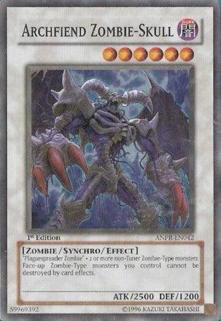 1st Edition, Ancient Prophecy, Dark, Super Rare, Synchro/Effect Monster, Unlimited, Zombie Archfiend Zombie-Skull [ANPR-EN042] Super Rare - Trading Card World