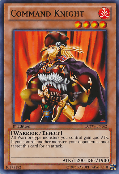 1st Edition, Common, Effect Monster, Fire, Legendary Collection 3: Yugi's World, Unlimited, Warrior Command Knight [LCYW-EN162] Common - Trading Card World