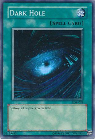 Normal Spell, Spell, Super Rare, The Legend of Blue Eyes White Dragon, Unlimited Dark Hole (Spell) [LOB-052] Super Rare - Trading Card World