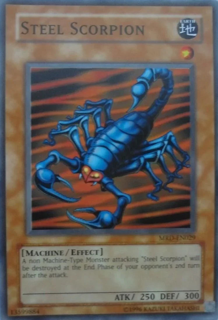 Common, Earth, Effect Monster, Machine, Metal Raiders, Unlimited Steel Scorpion [MRD-EN029] Common - Trading Card World
