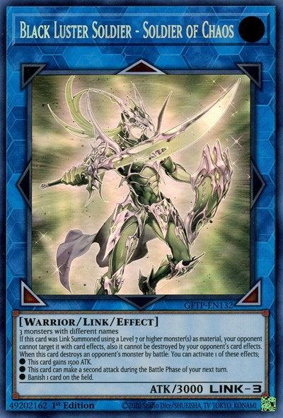 1st Edition, Earth, Ghost Rare, Ghosts from the Past, Link/Effect Monster, Warrior Black Luster Soldier - Soldier of Chaos [GFTP-EN132] Ghost Rare - Trading Card World