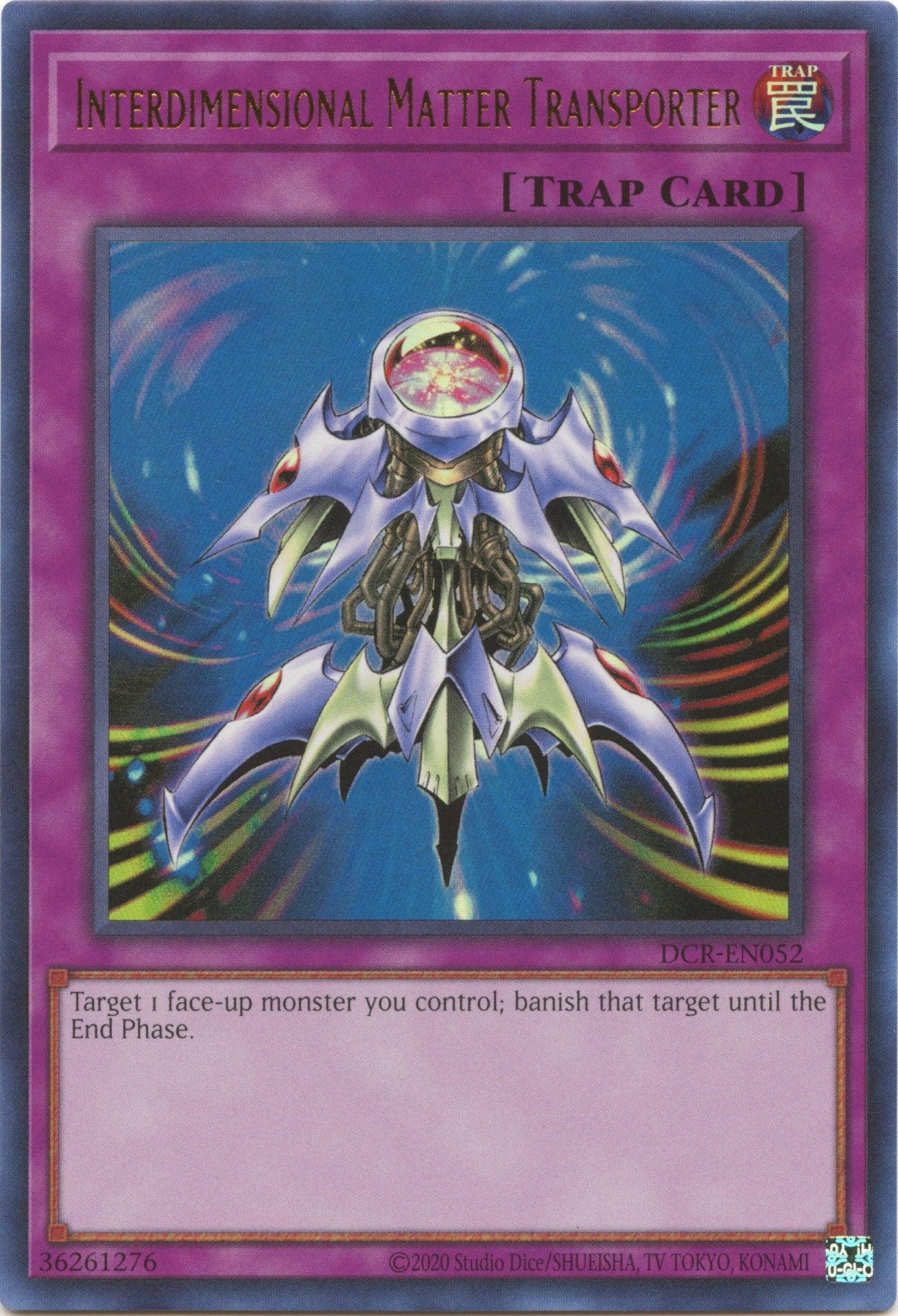 Dark Crisis (25th Anniversary Edition), Normal Trap, Trap, Ultra Rare, Unlimited Interdimensional Matter Transporter (25th Anniversary) [DCR-EN052] Ultra Rare - Trading Card World