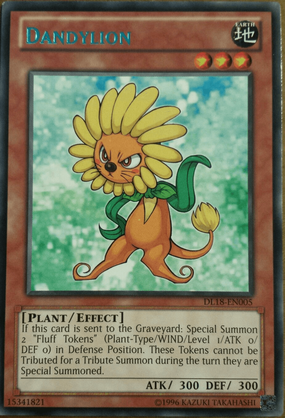 Duelist League Promo, Earth, Effect Monster, Plant, Rare, Unlimited Dandylion (Green) [DL18-EN005] Rare - Trading Card World
