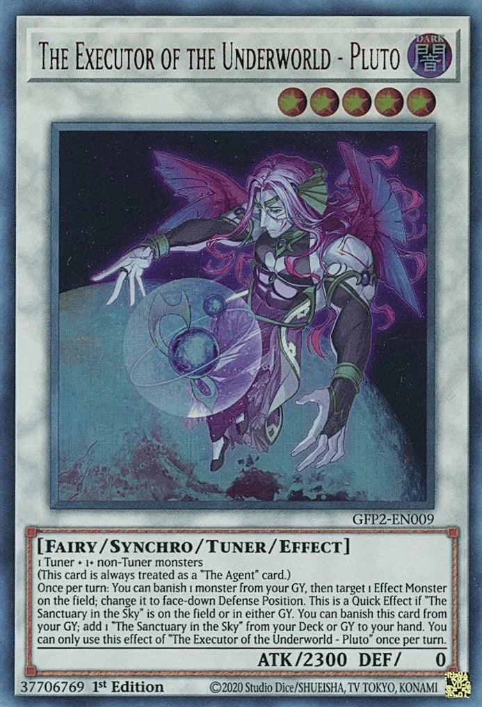 1st Edition, Dark, Fairy, Ghosts From the Past: The 2nd Haunting, Synchro/Tuner/Effect Monster, Ultra Rare The Executor of the Underworld - Pluto [GFP2-EN009] Ultra Rare - Trading Card World