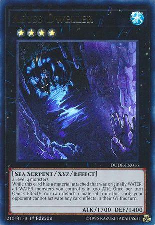 1st Edition, Duel Devastator, Sea Serpent, Ultra Rare, Water, Xyz/Effect Monster Abyss Dweller [DUDE-EN016] Ultra Rare - Trading Card World