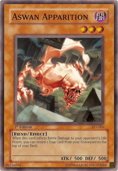 1st Edition, Ancient Sanctuary, Common, Dark, Effect Monster, Fiend, Unlimited Aswan Apparition [AST-064] Common - Trading Card World
