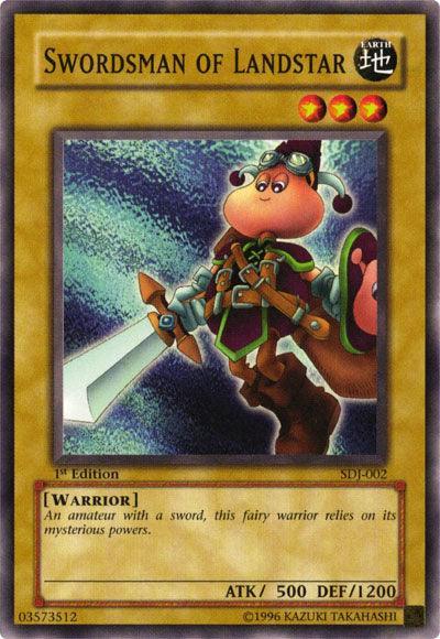 1st Edition, Common, Earth, Normal Monster, Starter Deck: Joey, Unlimited, Warrior Swordsman of Landstar [SDJ-002] Common - Trading Card World