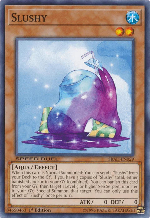1st Edition, Aqua, Common, Effect Monster, Speed Duel: Attack from the Deep, Water Slushy [SBAD-EN029] Common - Trading Card World