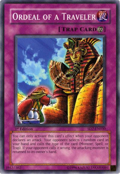 1st Edition, Common, Continuous Trap, Structure Deck: Invincible Fortress, Trap, Unlimited Ordeal of a Traveler [SD7-EN030] Common - Trading Card World