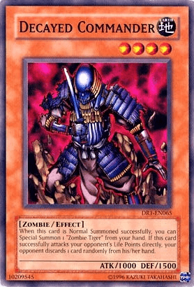 Common, Dark Revelation Volume 1, Earth, Effect Monster, Unlimited, Zombie Decayed Commander [DR1-EN065] Common - Trading Card World