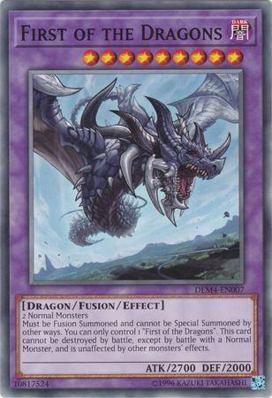 Advanced Demo Deck Extra Pack, Common, Dark, Dragon, Fusion/Effect Monster, Unlimited First of the Dragons [DEM4-EN007] Common - Trading Card World