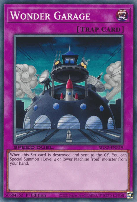 1st Edition, Common, Normal Trap, Speed Duel GX: Midterm Paradox, Trap Wonder Garage [SGX2-ENB19] Common - Trading Card World