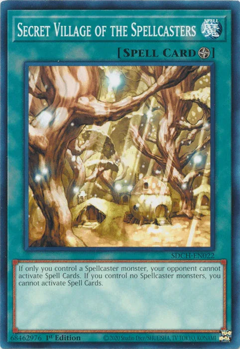 1st Edition, Common, Field Spell, Spell, Structure Deck: Spirit Charmers Secret Village of the Spellcasters [SDCH-EN022] Common - Trading Card World