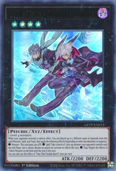 1st Edition, Dark, Ghosts from the Past, Psychic, Ultra Rare, XYZ/Effect Monster Time Thief Double Barrel [GFTP-EN013] Ultra Rare - Trading Card World