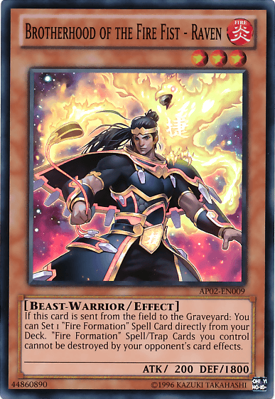 Astral Pack 2, Beast-Warrior, Effect Monster, Fire, Super Rare, Unlimited Brotherhood of the Fire Fist - Raven [AP02-EN009] Super Rare - Trading Card World