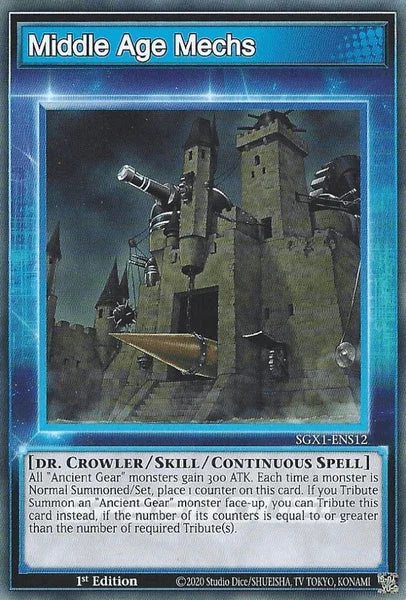 1st Edition, Common, Skill, Speed Duel GX: Duel Academy Box Middle-Aged Mechs [SGX1-ENS12] Common - Trading Card World