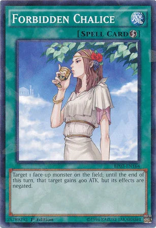 1st Edition, Battle Pack 3: Monster League, Quick Play Spell, Shatterfoil Rare, Spell Forbidden Chalice [BP03-EN164] Shatterfoil Rare - Trading Card World