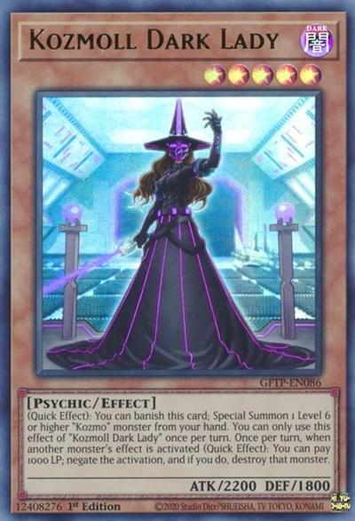 1st Edition, Dark, Effect Monster, Ghosts from the Past, Psychic, Ultra Rare Kozmoll Dark Lady [GFTP-EN086] Ultra Rare - Trading Card World