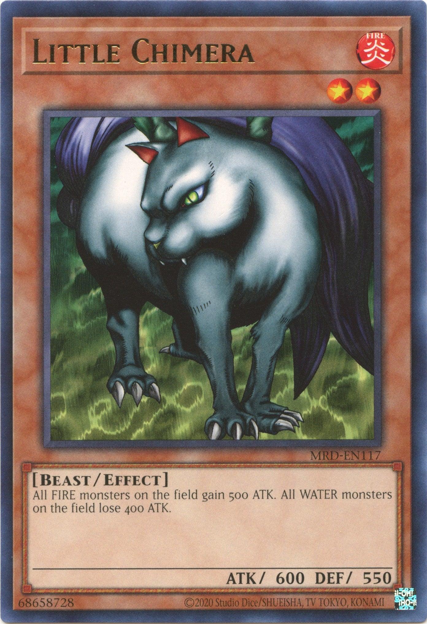 Beast, Effect Monster, Fire, Metal Raiders (25th Anniversary Edition), Rare, Unlimited Little Chimera (25th Anniversary) [MRD-EN117] Rare - Trading Card World