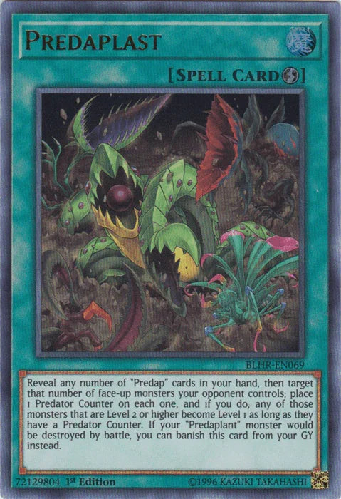 1st Edition, Battles of Legend: Hero's Revenge, Quick Play Spell, Spell, Ultra Rare Predaplast [BLHR-EN069] Ultra Rare - Trading Card World