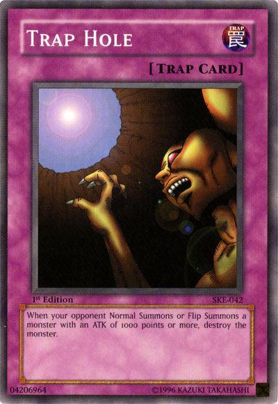 1st Edition, Common, Normal Trap, Starter Deck: Kaiba Evolution, Trap, Unlimited Trap Hole [SKE-042] Common - Trading Card World